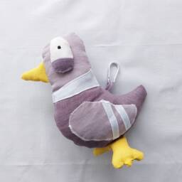 Handmade Linen Pigeon Plush Toy Glen Heirloom Stuffed Animal - thumbnail 3