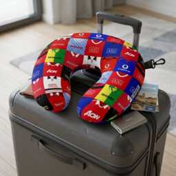 Manchester Red Kit Montage - Travel Pillow