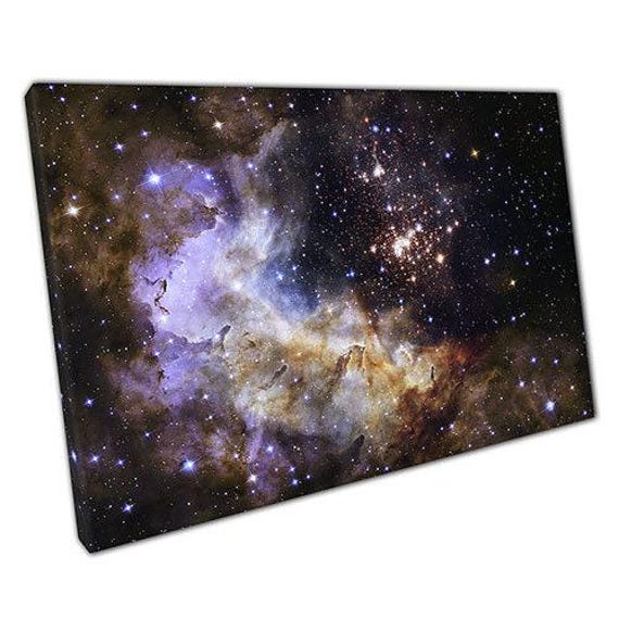 Westerlund Space Canvas Art Abstract Wall Print For Home Office Decor Ready-To-Hang - image 1