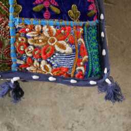 Floor Cushion - Bohemian Decorative Cover - Floor Pouf Turquoise Meditation Large Square Pillow Indian Hippie - thumbnail 4
