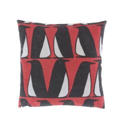 Cushion Cover in Scion Pedro The Penguin Red 16 - thumbnail 1