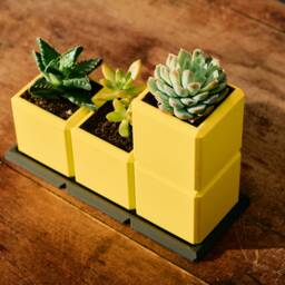 Tetro Garden Flower Pots - Retro-Inspired Gaming Planters Decor For Indoors & Office - thumbnail 2