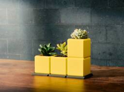Tetro Garden Flower Pots - Retro-Inspired Gaming Planters Decor For Indoors & Office - thumbnail 1