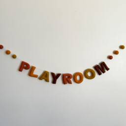 Playroom Sign - Play Room Wall Decor Kids Christmas Present - thumbnail 3