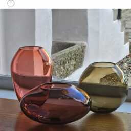 Hand-Blown Czech Glass Pendant Light. Mid-Century Modern Chandelier Cluster - thumbnail 3