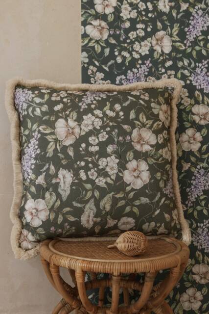 May Garden On Green - Pillow - image 1