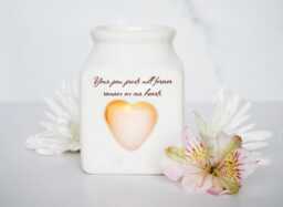Pet Sympathy Gift, Personalized Heart Votive, Remembrance Candle, Loss Of A Pet, Memorial Tea Light, in Loving Memory, Your Paw Prints - thumbnail 1