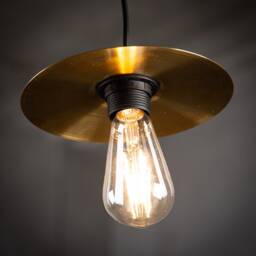 "Drum Cymbal Lamp Pendant - Industrial Elegance - 8"", 10"", 12" - thumbnail 2