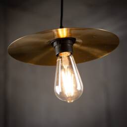 "Drum Cymbal Lamp Pendant - Industrial Elegance - 8"", 10"", 12" - thumbnail 3