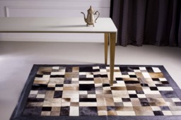 Cowhide Patchwork Rug Grays 1.6 X 2.0M - 5.2'X 6.6' Tapis Peau De Vache Cow Hide