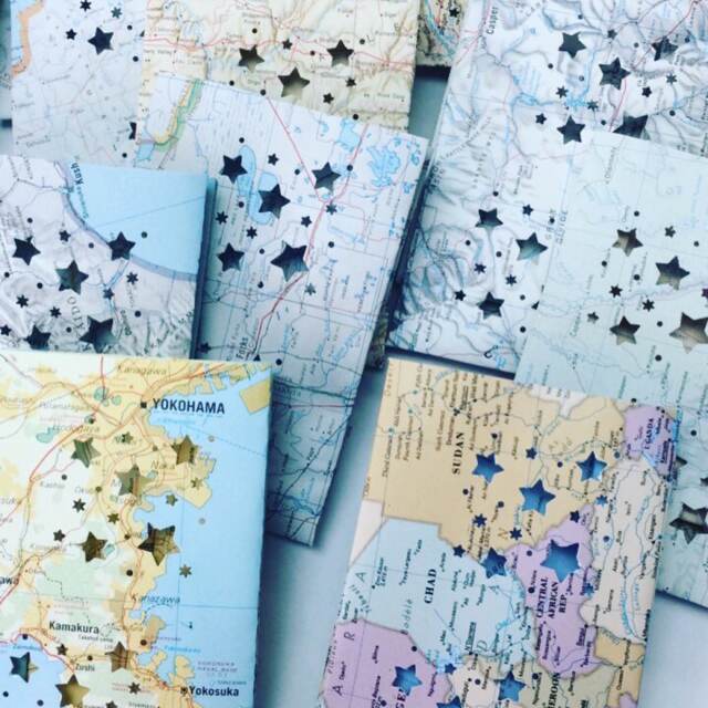 1 Map Luminary, Mini Luminary Bag, Maps, Travel, Wanderlust, Globe Light, Night Moving Gift, Long Distance - image 1