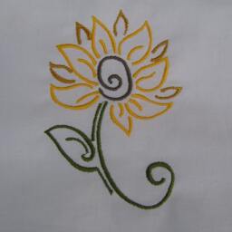 Set Of 12 Pretty Flowers For You To Embroider, Perfect Quilts, Towels, Table Runners, Bags Etc - thumbnail 4
