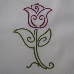 Set Of 12 Pretty Flowers For You To Embroider, Perfect Quilts, Towels, Table Runners, Bags Etc - thumbnail 3