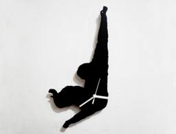 Ape Climbing Silhouette - Wall Clock - thumbnail 1