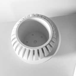 The Luxar Planter Pot With Drainage Tray, Unique Modern 3D Printed For Flower - thumbnail 2