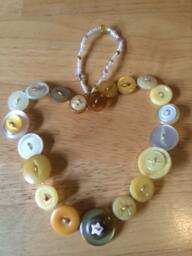 Beautiful Hand Made Hanging Wire & Button Hearts, Ideal For That Special Gift, Home Decor Or Wedding - thumbnail 2