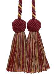 "D??copro Double Tassel Curtain & Drapery Tieback/Holdback, 3 1/2"" - 8.5cm, 20"
