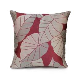 Light Burgundy/Tan/Ivory Gray Throw Pillow Cover, Decorative Boutique Pillows, Cushion Covers, Boho Throw Pillow, Satin Blend Floral - thumbnail 1