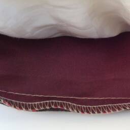 Light Burgundy/Tan/Ivory Gray Throw Pillow Cover, Decorative Boutique Pillows, Cushion Covers, Boho Throw Pillow, Satin Blend Floral - thumbnail 4