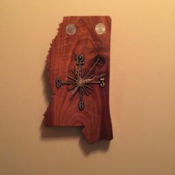 Mississippi Handmade State Quarter Clock With Inlaid Quarters. Fully Customizable - thumbnail 2