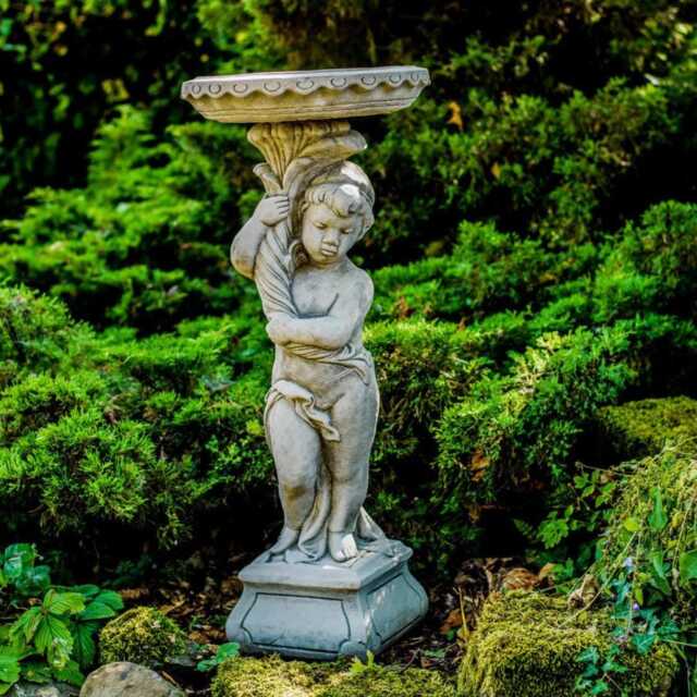 Gothic Design Stone Birdbath By Dgs Statues - image 1