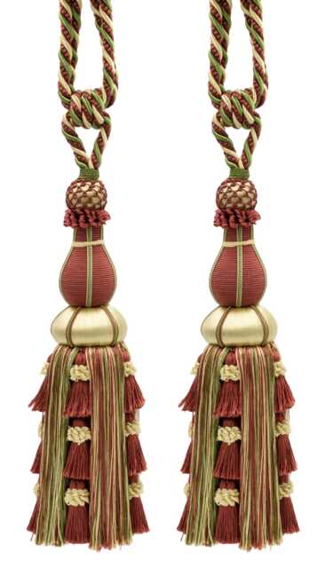"D??copro Large Elegant Curtain Tassel Tieback, Length 12"" - 30.5cm, Spread 30" - image 1