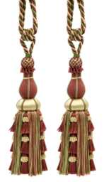 "D??copro Large Elegant Curtain Tassel Tieback, Length 12"" - 30.5cm, Spread 30" - thumbnail 1