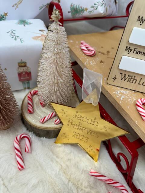 Christmas Tree Decoration, First Star Gift, Gift For Baby - image 1