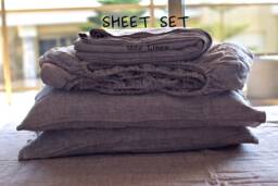 Linen Sheet Set/Linen Sheet Set Bedding Queen King 100% Set/ Shabby Chic Farmhouse