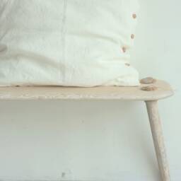 Linen Pillow Case, White Linen Bedding, Standard, Queen, King, Custom Size Cover - thumbnail 2