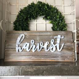Harvest, Large Rustic Pallet Sign, Harvest Decor, Farmhouse Autumn Wall Thanksgiving Mantle Fall Decor - thumbnail 2