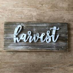 Harvest, Large Rustic Pallet Sign, Harvest Decor, Farmhouse Autumn Wall Thanksgiving Mantle Fall Decor - thumbnail 3