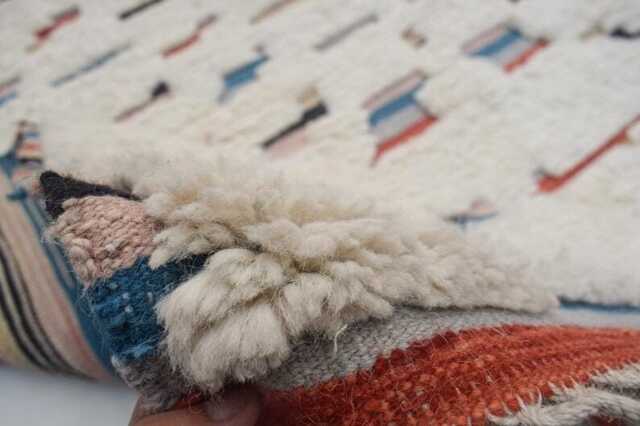 Handwoven Moroccan Wool Rug, Multicolored Tribal Area Carpet - image 1