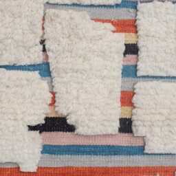 Handwoven Moroccan Wool Rug, Multicolored Tribal Area Carpet - thumbnail 3