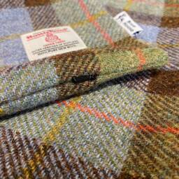 Harris Tweed Cushion Cover - Double Sided With Concealed Ykk Zip Orange 100% Wool All Sizes Available - thumbnail 3