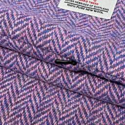 Harris Tweed Cushion Cover - Double Sided With Concealed Ykk Zip Orange 100% Wool All Sizes Available - thumbnail 2