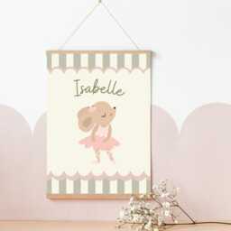 Personalised Ballerina Mouse Print For A Girls Bedroom, Nursery Or Playroom - Print Only - thumbnail 2