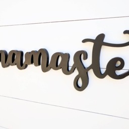 Namaste Wood Sign Yoga Room Wall Decor - thumbnail 2