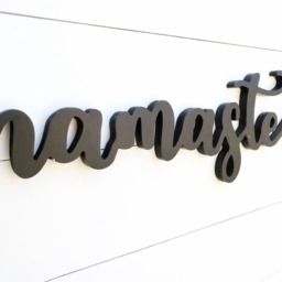 Namaste Wood Sign Yoga Room Wall Decor - thumbnail 3