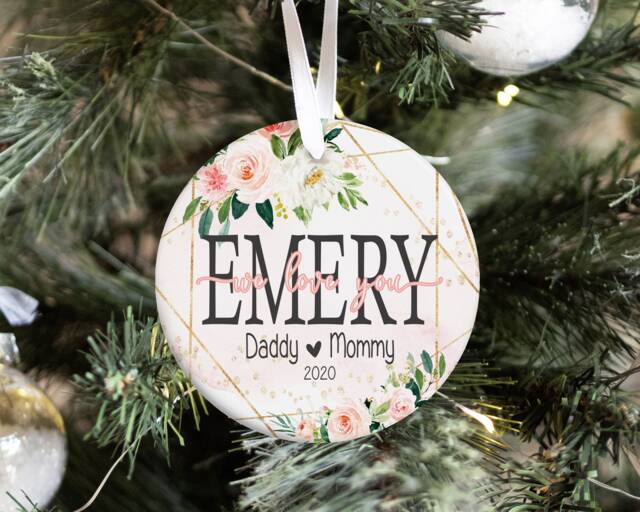 Personalized Christmas Ornament, Keepsake From Someone Special, Ornament For Kids Or Baby - image 1