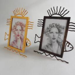 4x6 Picture Frame - Gold Plated Or Antique Patina - thumbnail 1