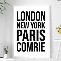 Comrie Perthshire Iconic Bold Town Scotland Print Poster - Gift Bespoke A5 A4 A3 Framed Or Unframed - thumbnail 3