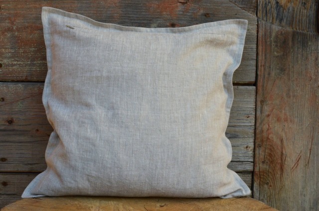 Natural Linen Pillow Cover, Gray Decorative Pillows, Sofa Eco Friendly Accent Pillows 16x16, Throw - image 1