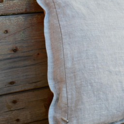 Natural Linen Pillow Cover, Gray Decorative Pillows, Sofa Eco Friendly Accent Pillows 16x16, Throw - thumbnail 2