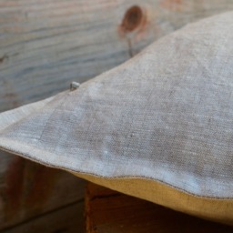 Natural Linen Pillow Cover, Gray Decorative Pillows, Sofa Eco Friendly Accent Pillows 16x16, Throw - thumbnail 3