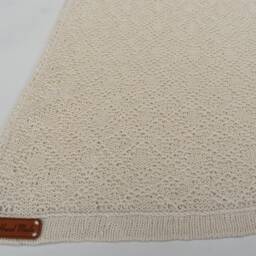 Knitted Linen Baby Blanket For Crib Organic Wrap Afghan Throw Cover Newborn Gift Boy Girl White Pink Blue Gray Black - thumbnail 2