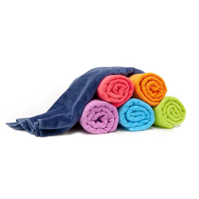 "100% Cotton Beach Towel Holiday 400Gsm Plain Pattern - Size 70cm X 140cm - 27"" 55" - image 1