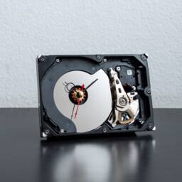 Hard Drive Clock - Husband Gift Boyfriend Unique Desk Industrial Modern Computer Father - thumbnail 3