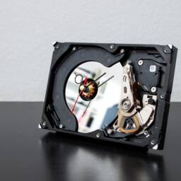 Hard Drive Clock - Husband Gift Boyfriend Unique Desk Industrial Modern Computer Father - thumbnail 2