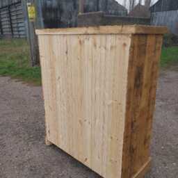 Rustic Solid Pine Chest Of Drawers - Handmade Wooden Storage, Farmhouse Style Furniture - thumbnail 3